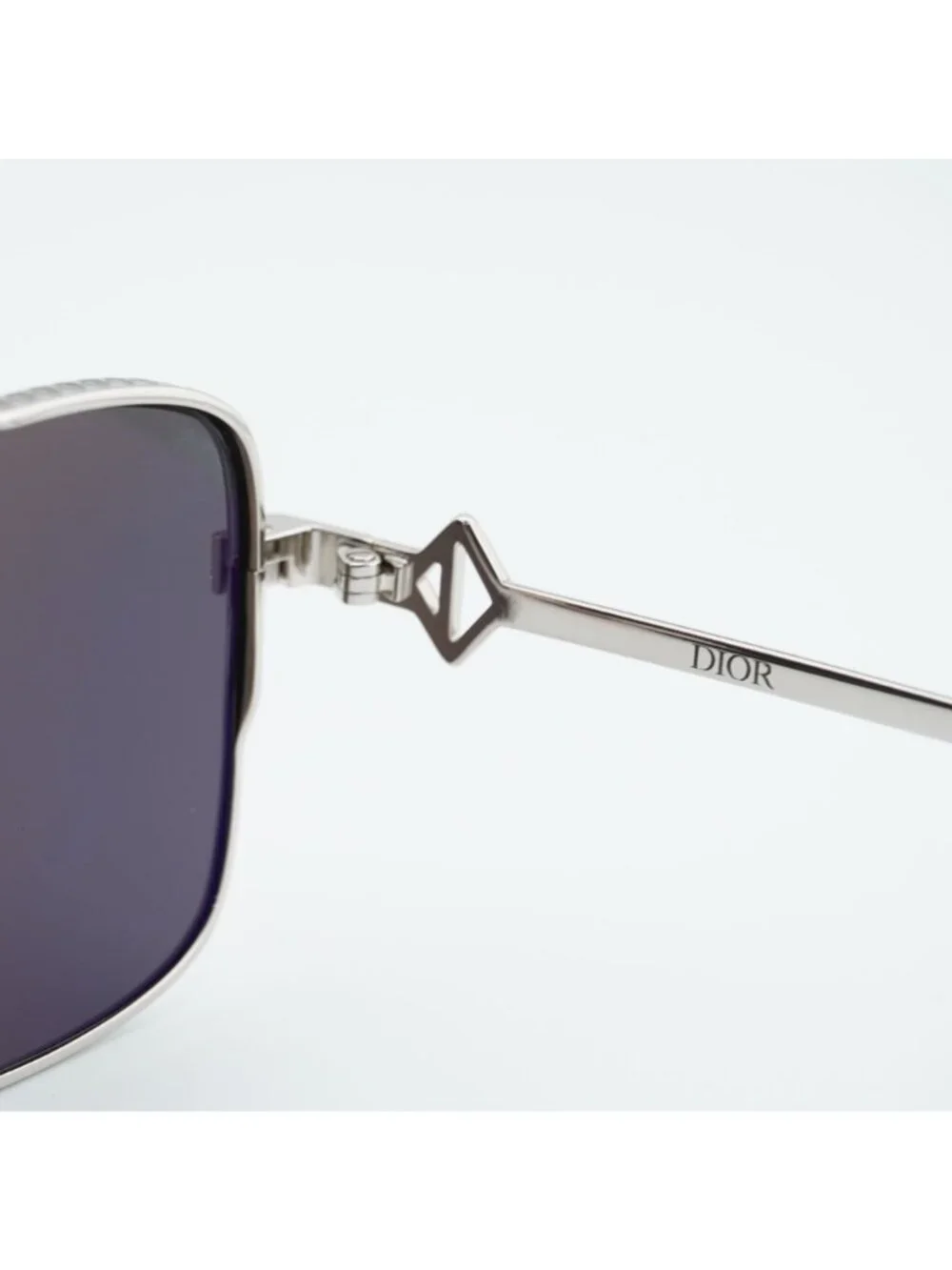 Dior CD DIAMOND S9F F2A5 Men Sunglasses Palladium Square Frame, Silver Lenses